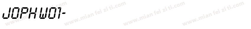 Joph W01字体转换